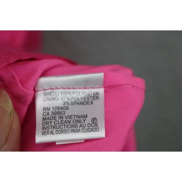 Tahari Arthur S. Levine Hot Pink Striped Tammy Dress-Size 14-New w/Tags - Picture 6 of 10